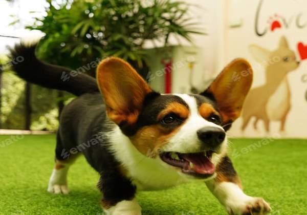 Pet walking care moment