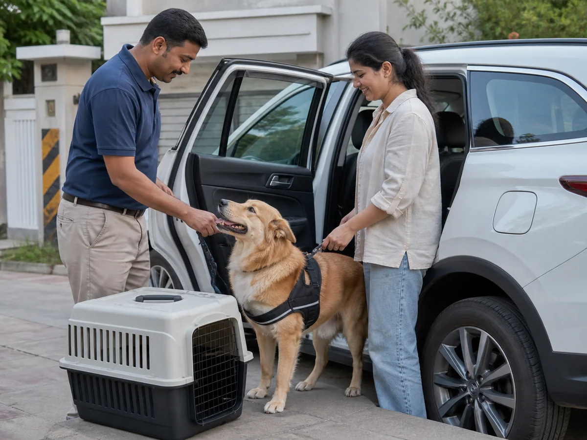 Safe pet boarding handover and transport service